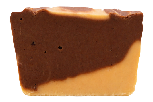 slice of two-tone chocolate vanilla swirl fudge