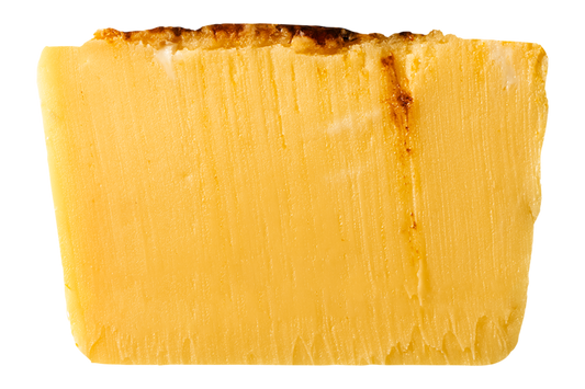 Slice of crème brûlée fudge