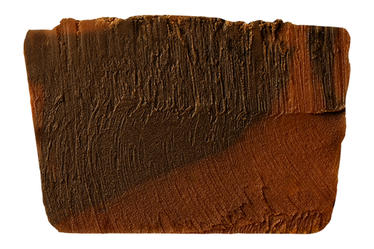 Slice of two-tone swirled dark espresso fudge