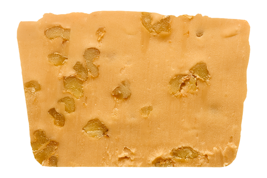 slice of maple fudge with walnut pieces