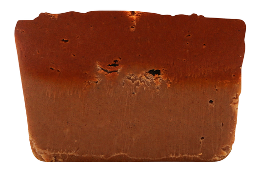 slice of two tone orange bourbon fudge