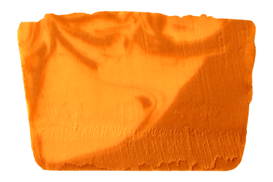 Slice of two-tone swirled pumpkin spice latte fudge